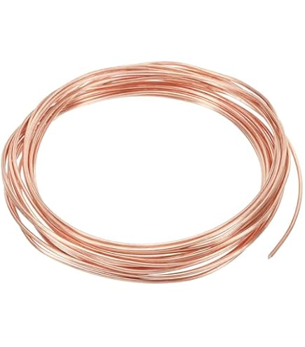 Amazon | 銅線 99.9%純銅線 0.5mm~2.5mm 柔らかい 純銅ワイヤー 5 M